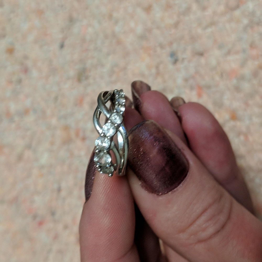 White sapphire & 925 silver ring - Picture 5 of 5